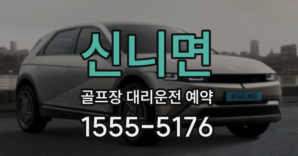 신니면 골프장 대리운전 예약