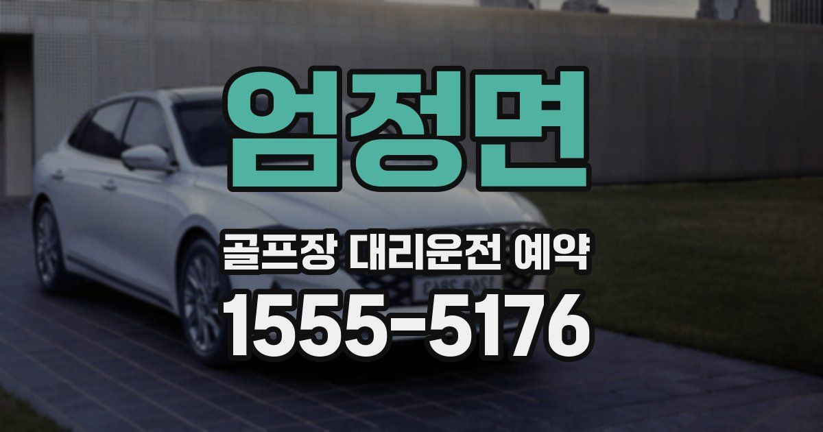엄정면 골프장 대리운전 예약