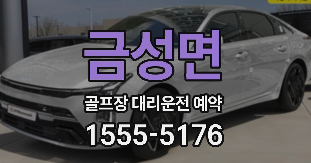 금성면 골프장 대리운전 예약