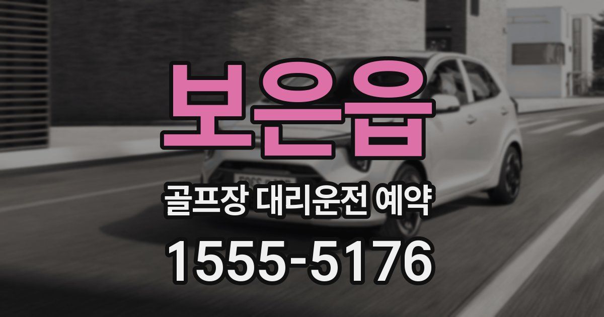 보은읍 골프장 대리운전 예약