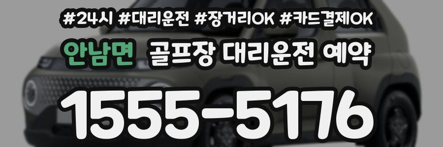 안남면 골프장 대리운전 예약