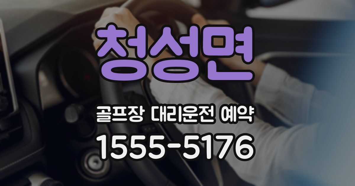 청성면 골프장 대리운전 예약