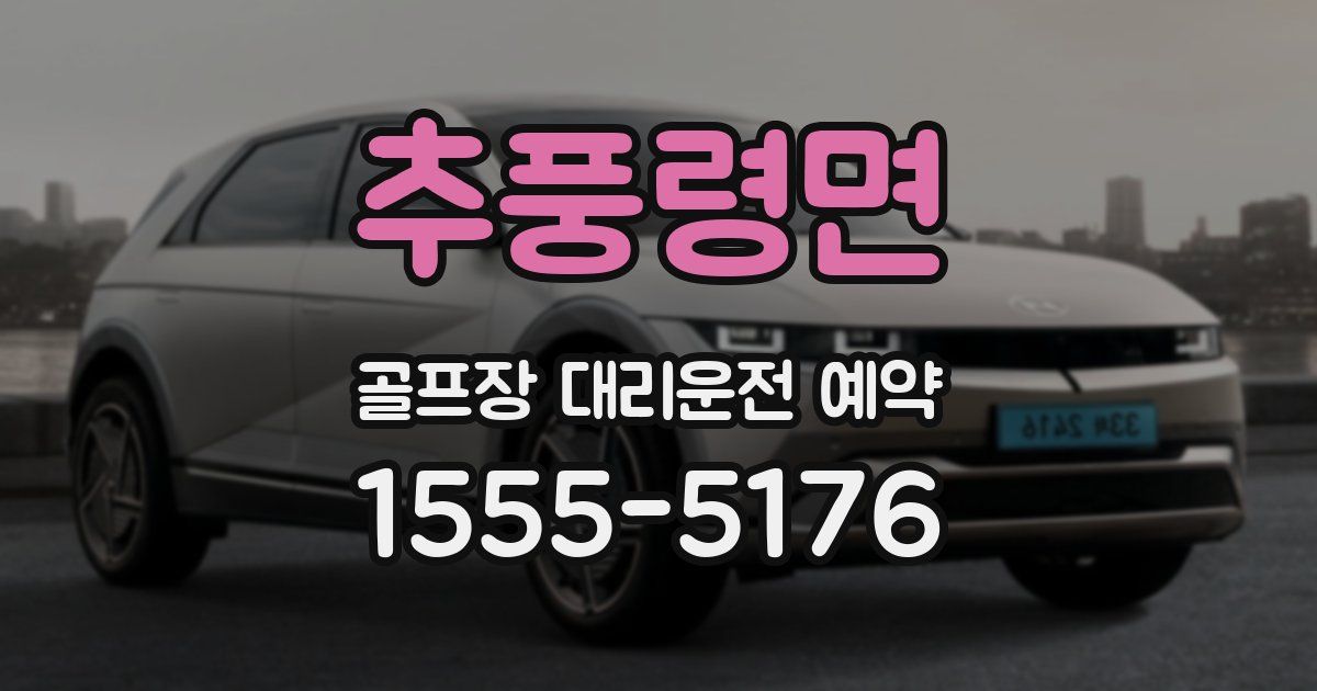 추풍령면 골프장 대리운전 예약