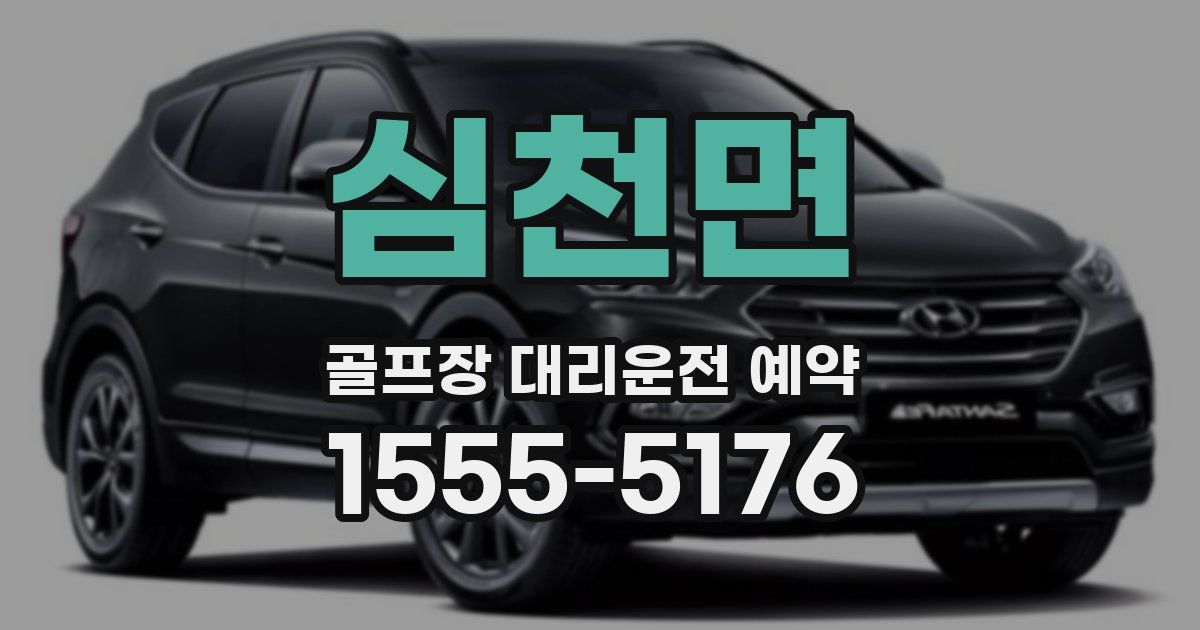 심천면 골프장 대리운전 예약