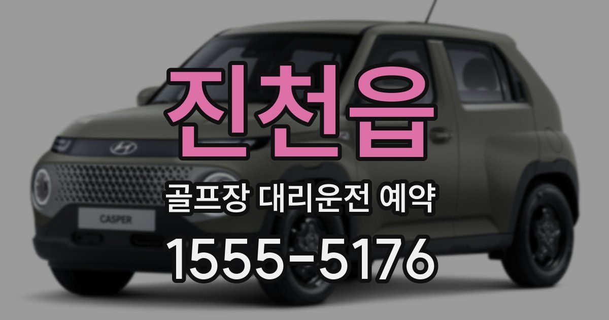 진천읍 골프장 대리운전 예약