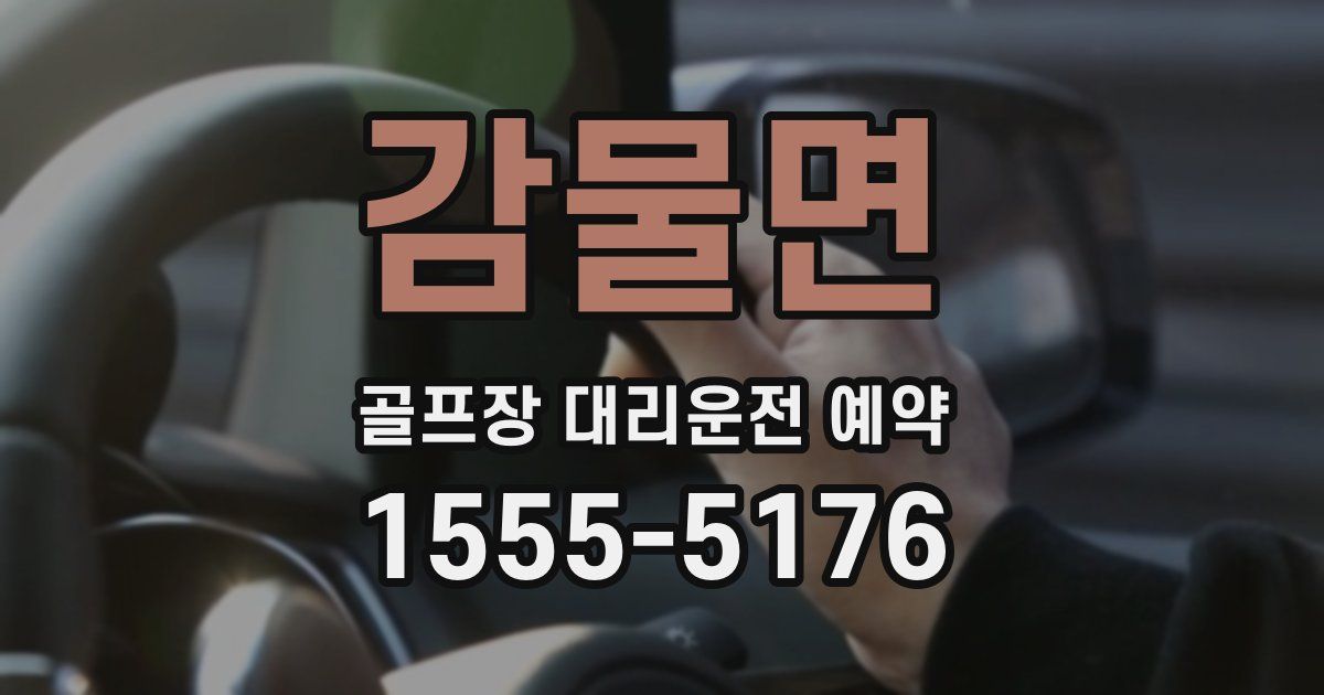 감물면 골프장 대리운전 예약