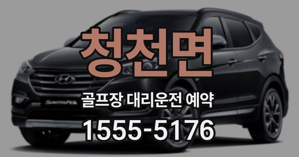 청천면 골프장 대리운전 예약