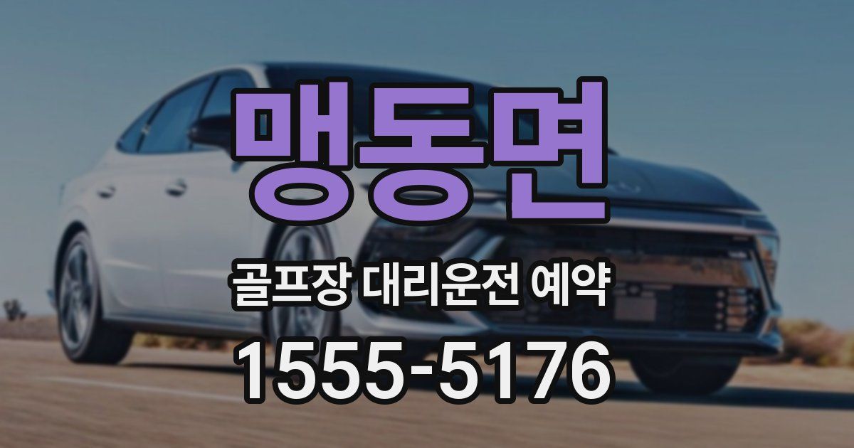 맹동면 골프장 대리운전 예약
