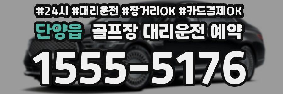 단양읍 골프장 대리운전 예약