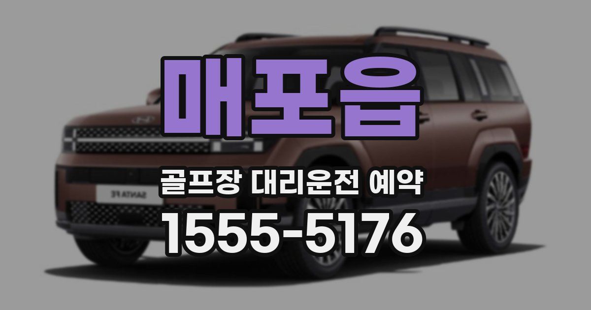 매포읍 골프장 대리운전 예약