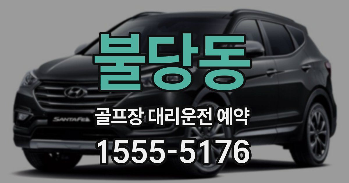 불당동 골프장 대리운전 예약