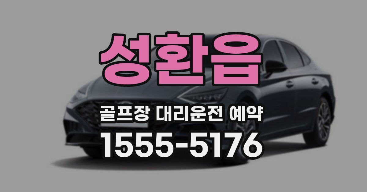 성환읍 골프장 대리운전 예약