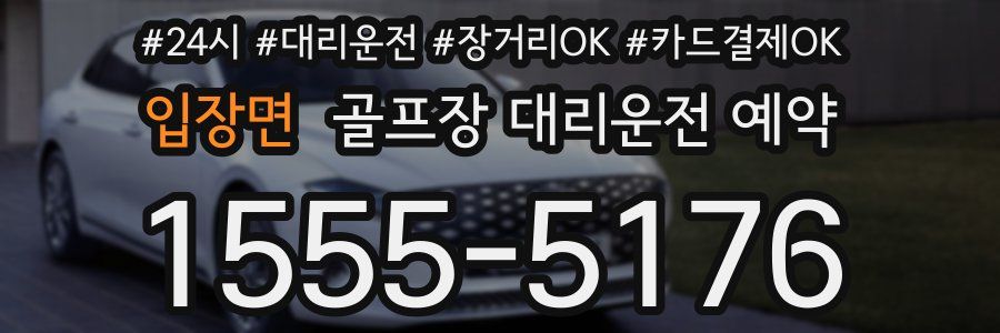 입장면 골프장 대리운전 예약