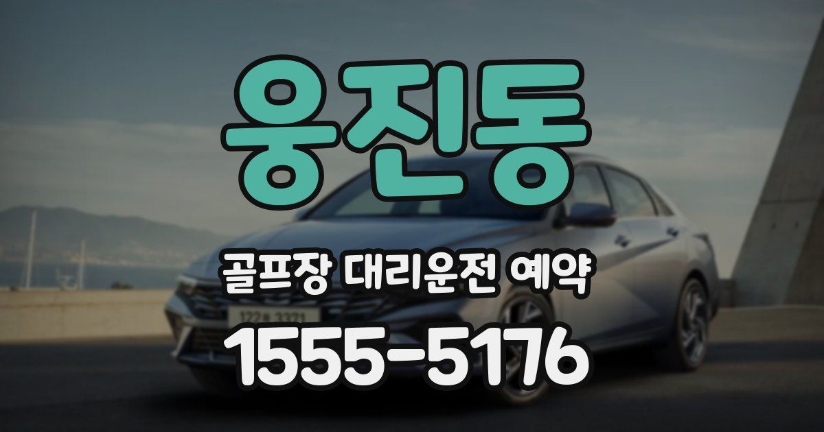 웅진동 골프장 대리운전 예약