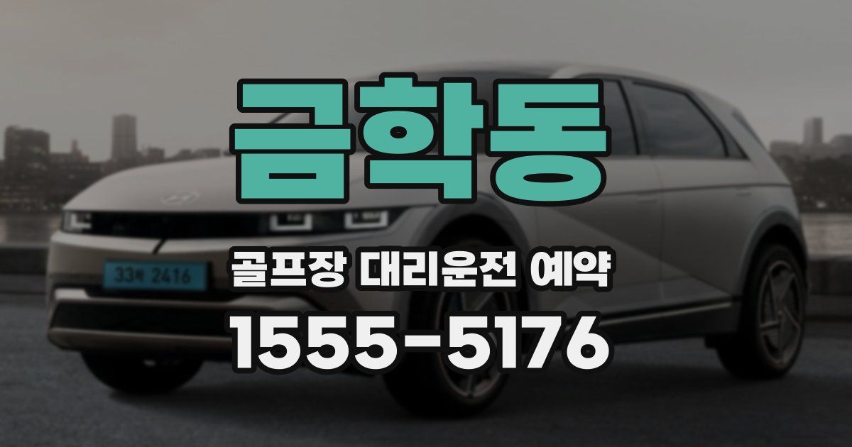 금학동 골프장 대리운전 예약