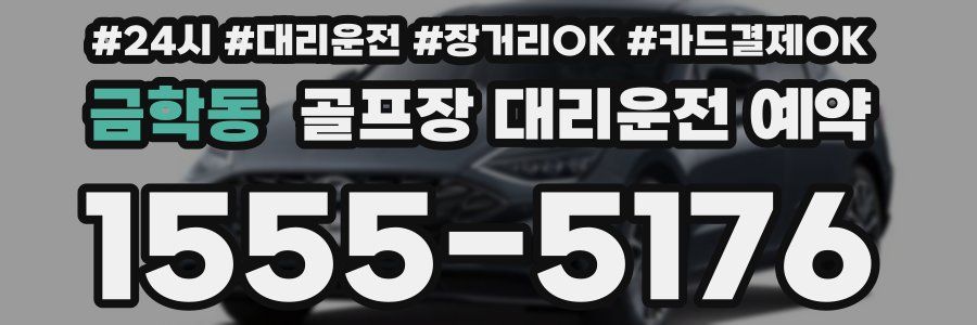 금학동 골프장 대리운전 예약