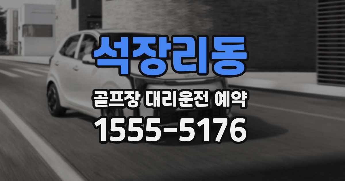 석장리동 골프장 대리운전 예약