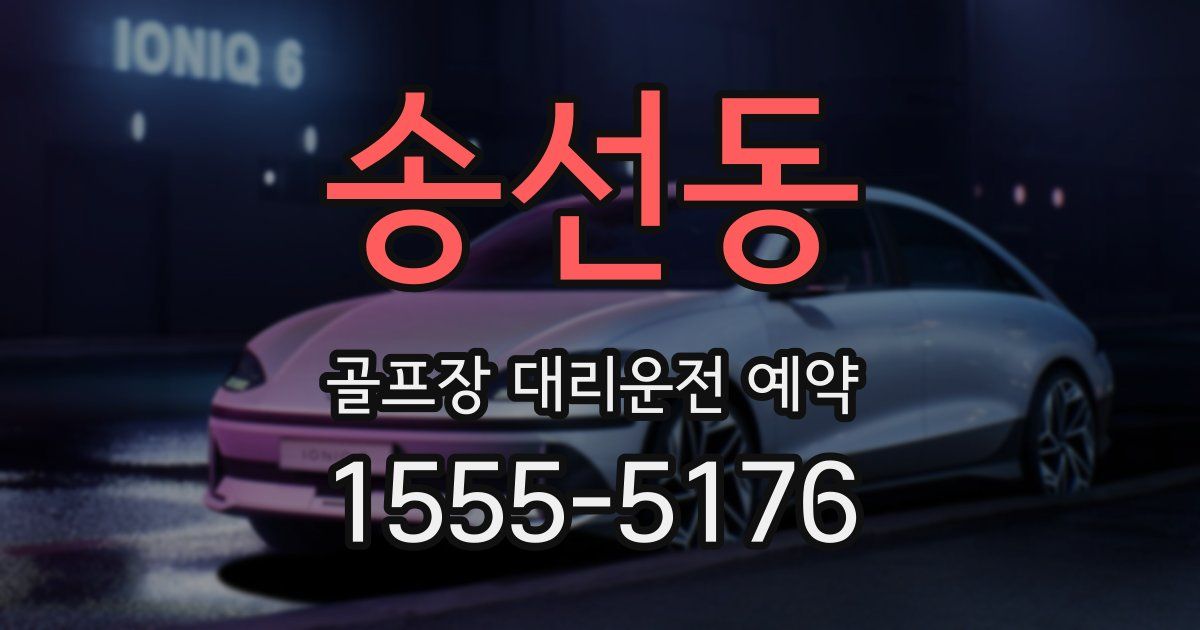 송선동 골프장 대리운전 예약
