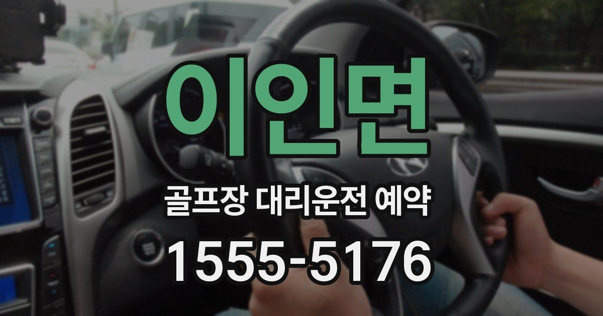 이인면 골프장 대리운전 예약