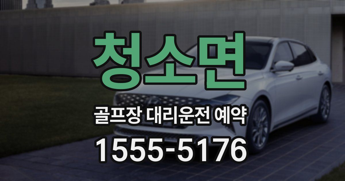 청소면 골프장 대리운전 예약
