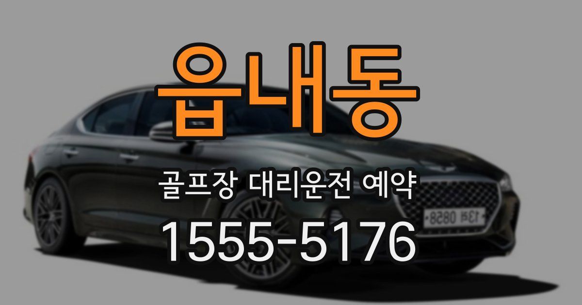 읍내동 골프장 대리운전 예약