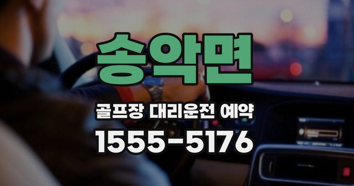 송악면 골프장 대리운전 예약
