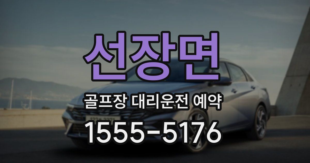 선장면 골프장 대리운전 예약