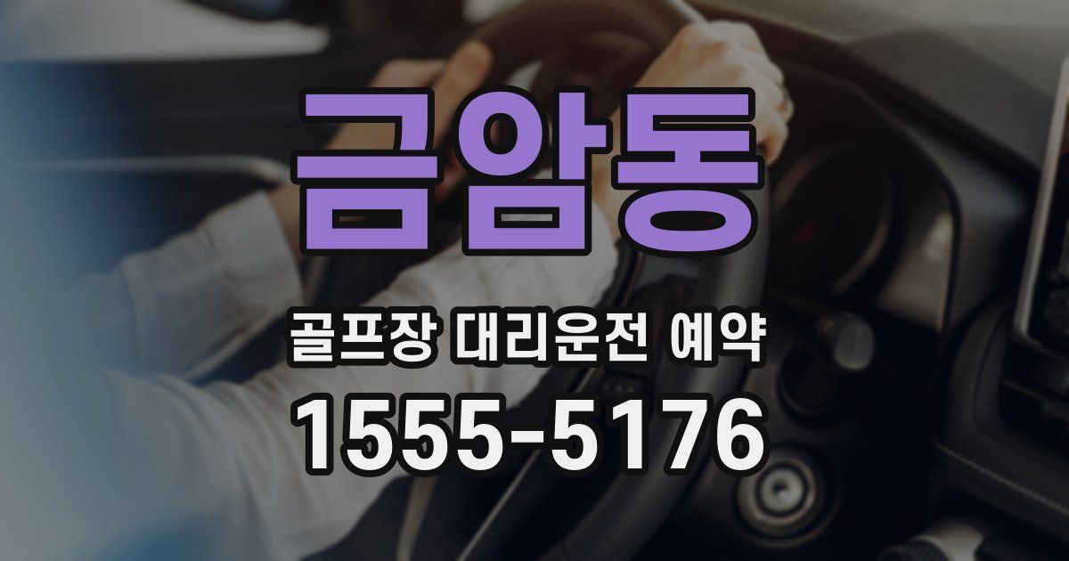 금암동 골프장 대리운전 예약