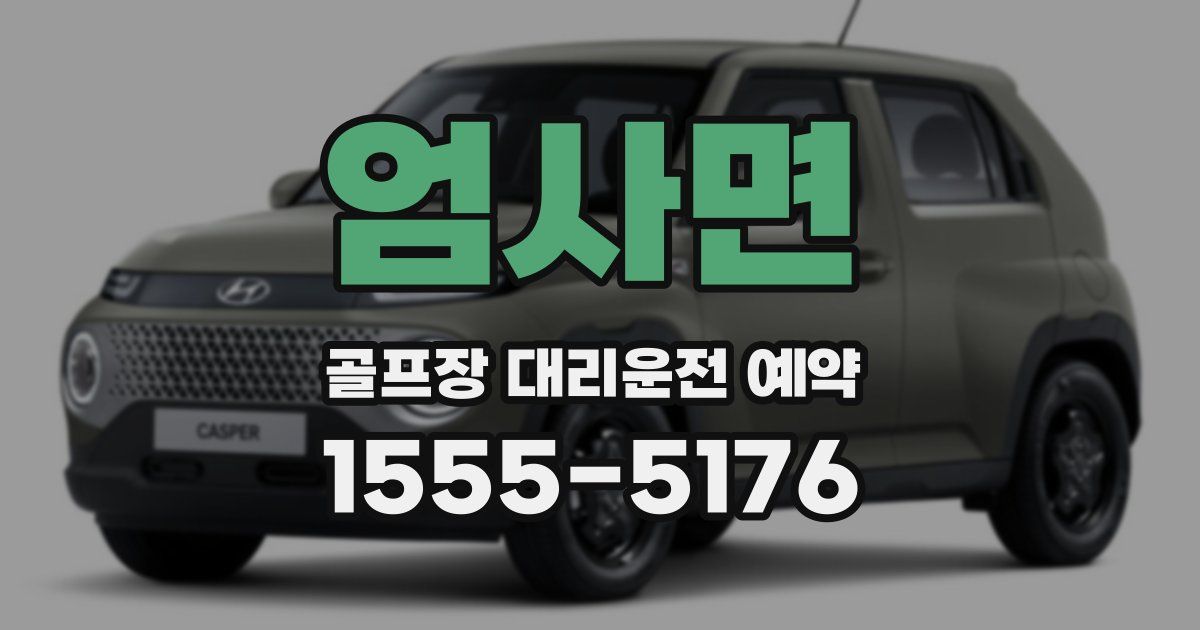 엄사면 골프장 대리운전 예약