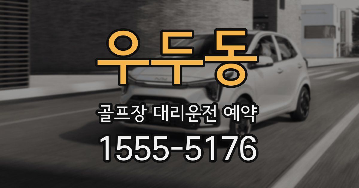 우두동 골프장 대리운전 예약