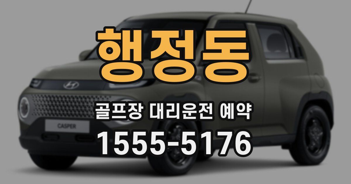 행정동 골프장 대리운전 예약