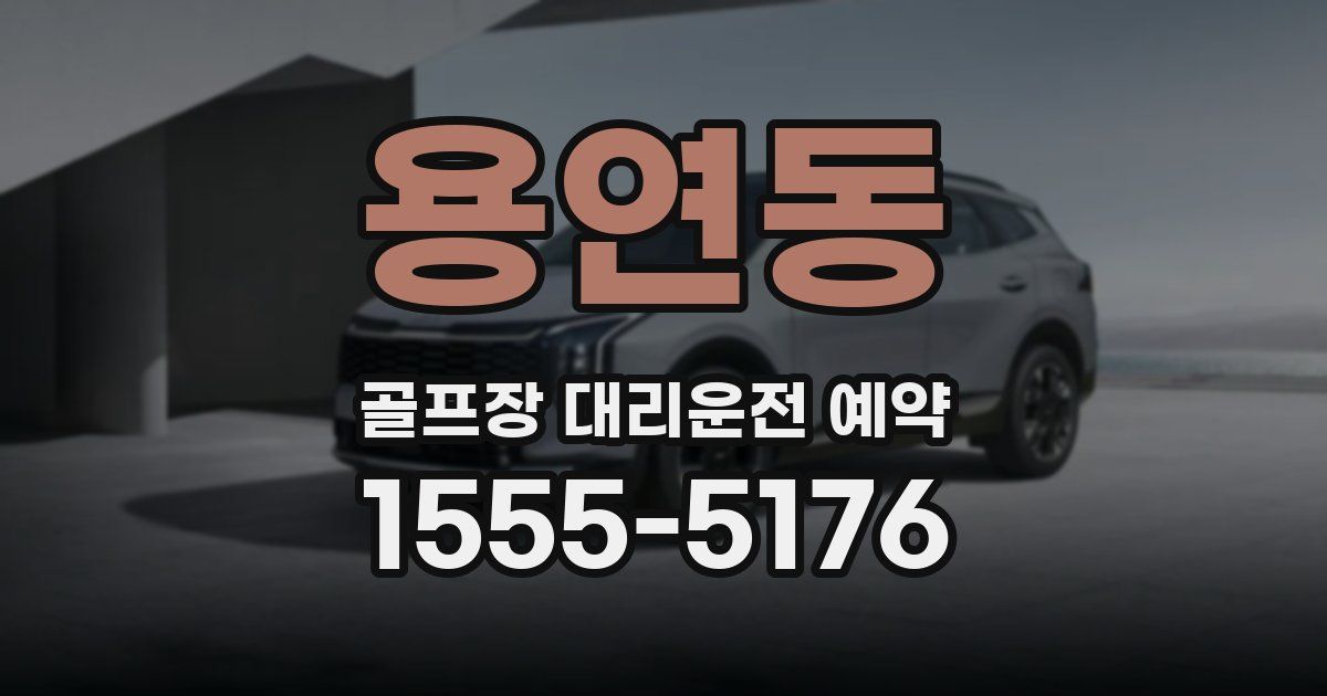 용연동 골프장 대리운전 예약