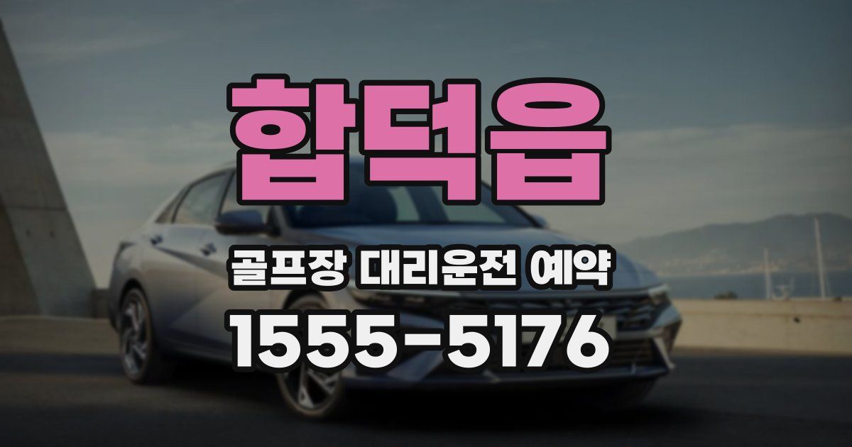 합덕읍 골프장 대리운전 예약