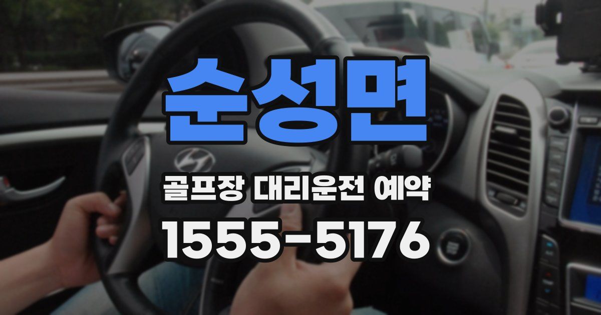 순성면 골프장 대리운전 예약