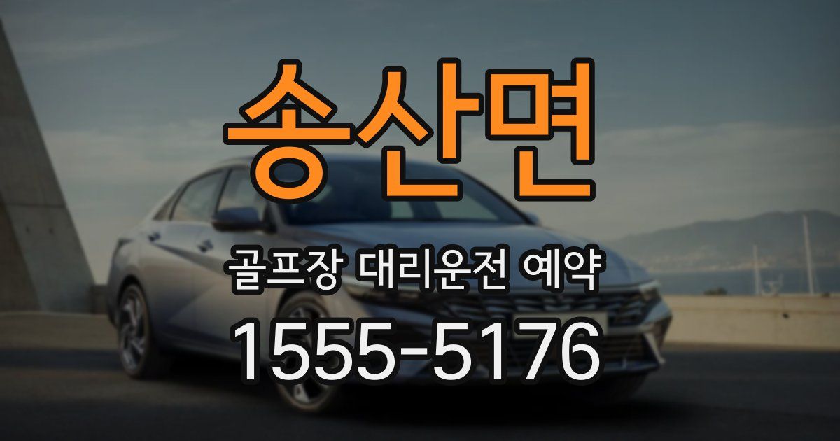송산면 골프장 대리운전 예약