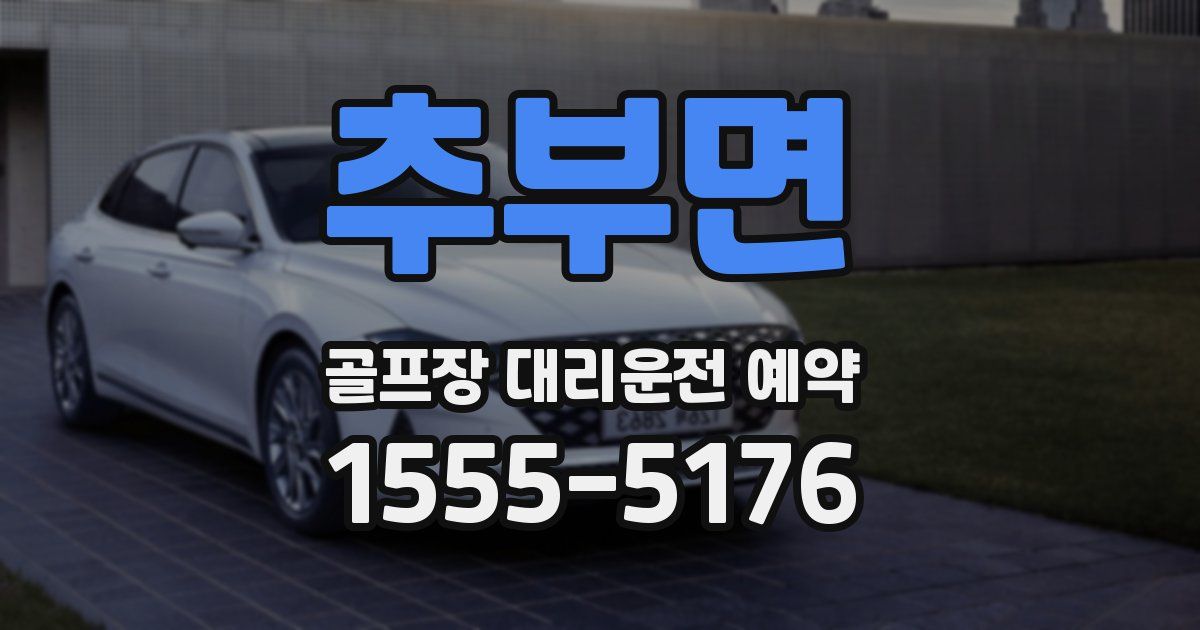 추부면 골프장 대리운전 예약