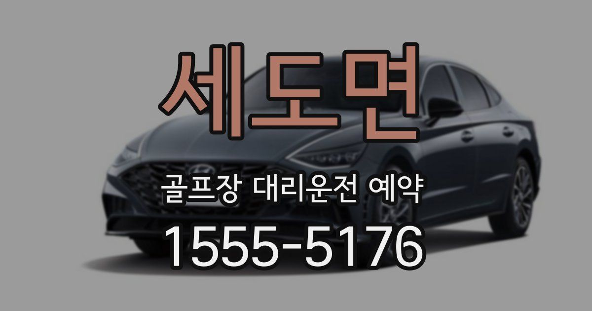 세도면 골프장 대리운전 예약