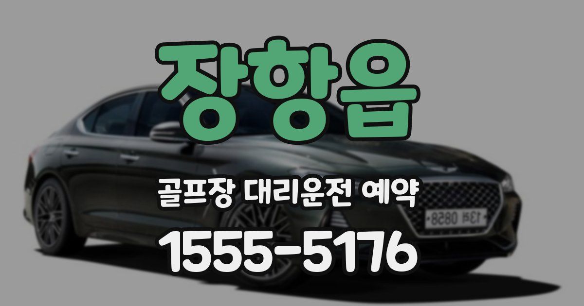 장항읍 골프장 대리운전 예약