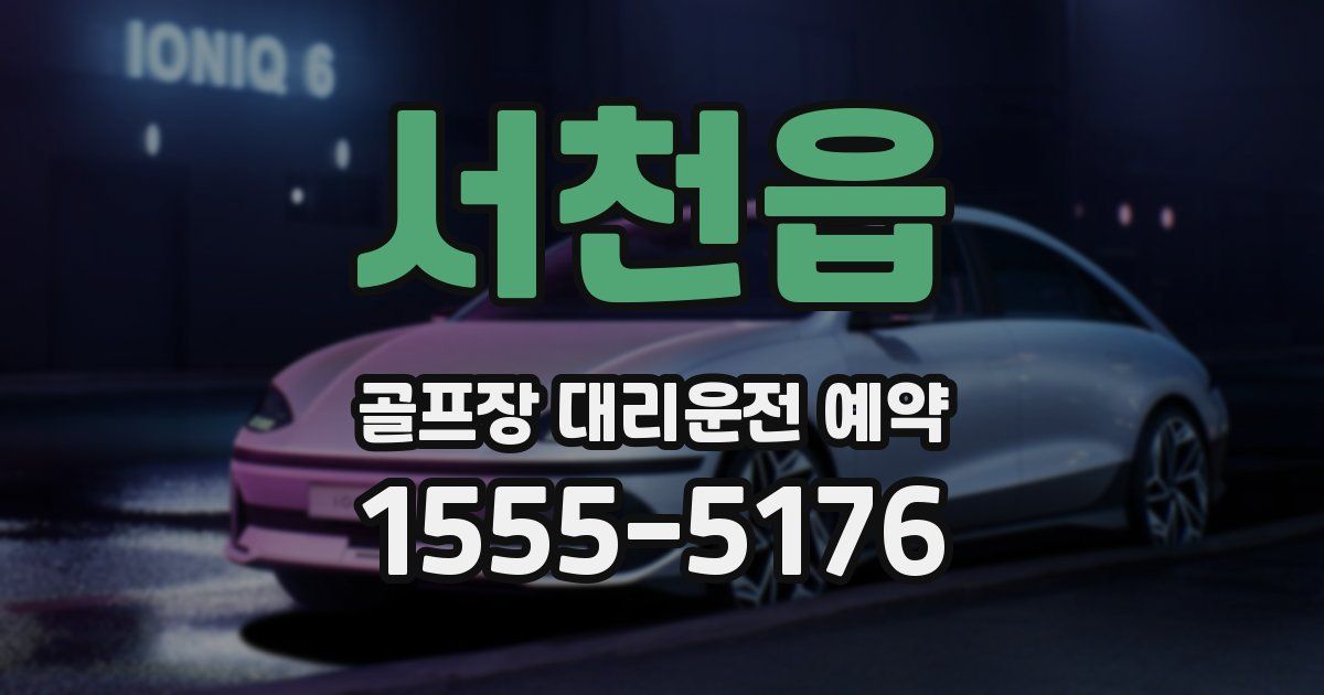 서천읍 골프장 대리운전 예약