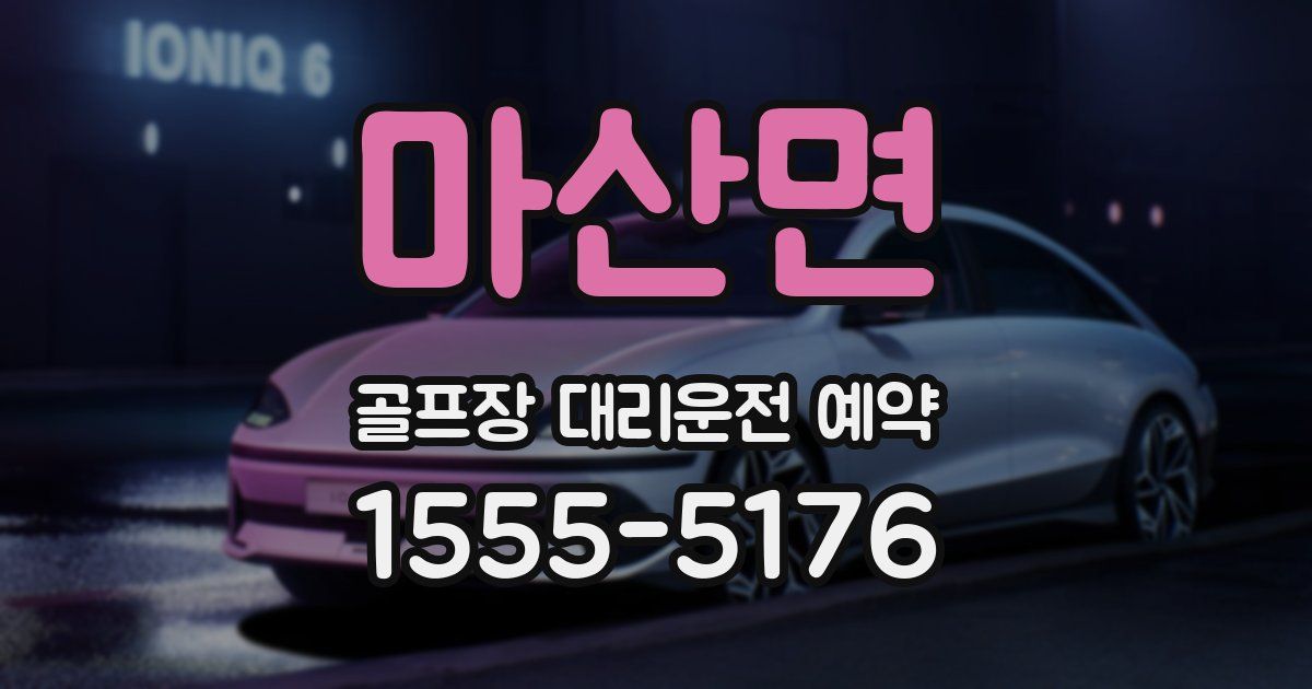 마산면 골프장 대리운전 예약