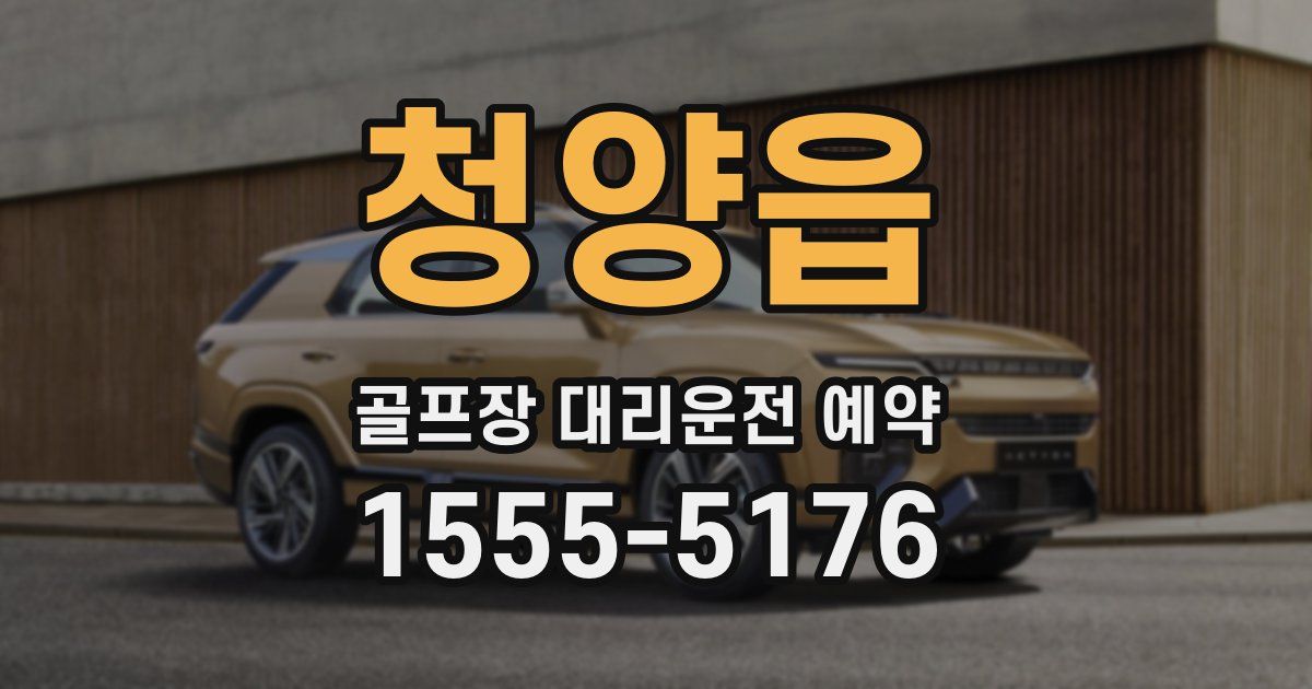 청양읍 골프장 대리운전 예약
