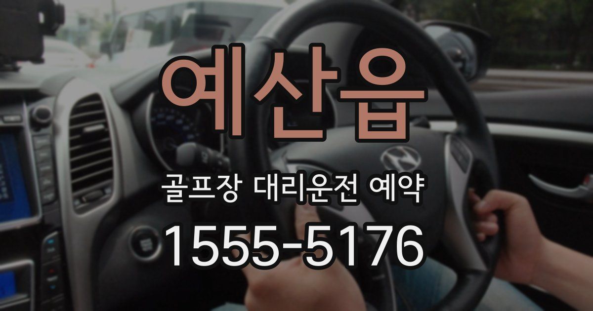 예산읍 골프장 대리운전 예약