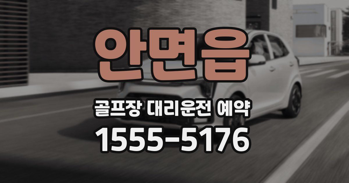 안면읍 골프장 대리운전 예약