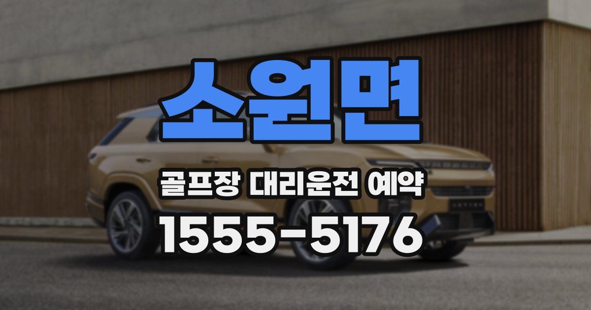 소원면 골프장 대리운전 예약