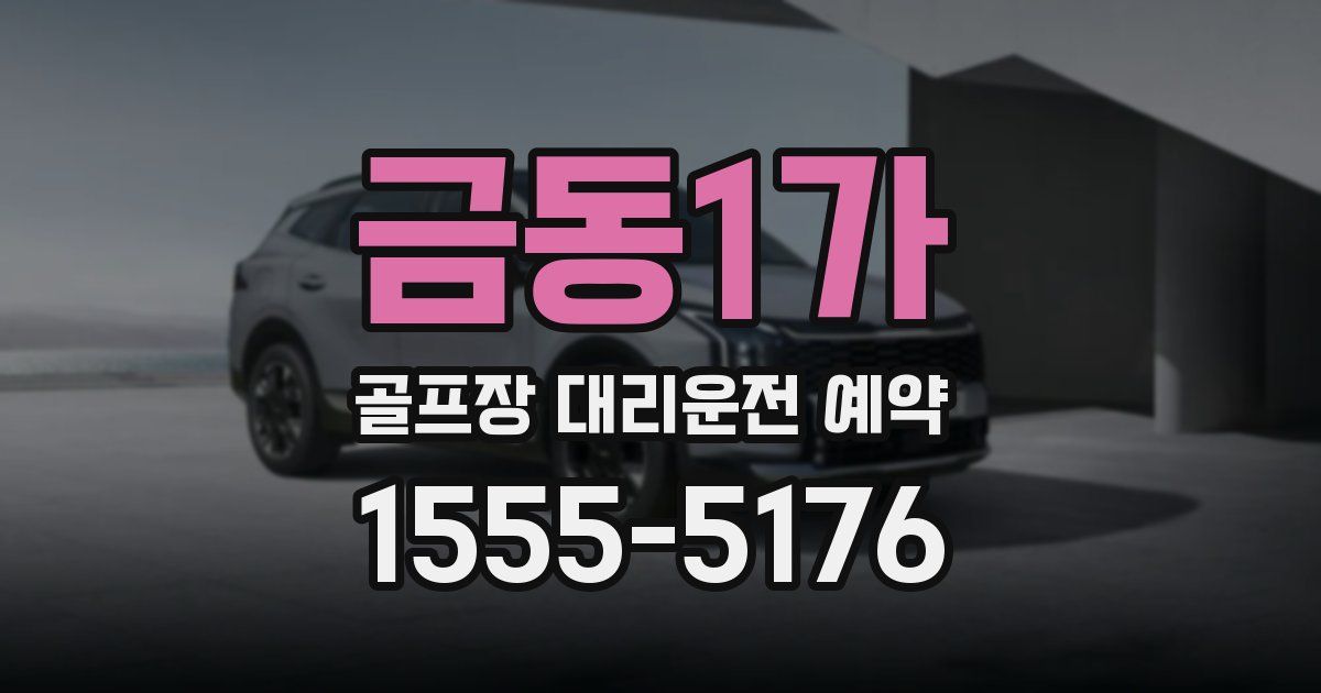 금동1가 골프장 대리운전 예약