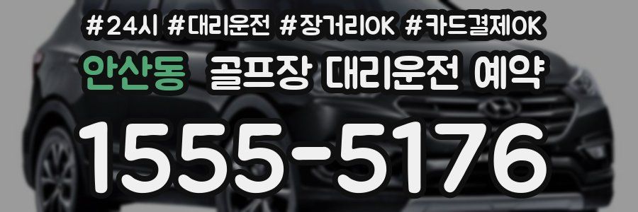 안산동 골프장 대리운전 예약