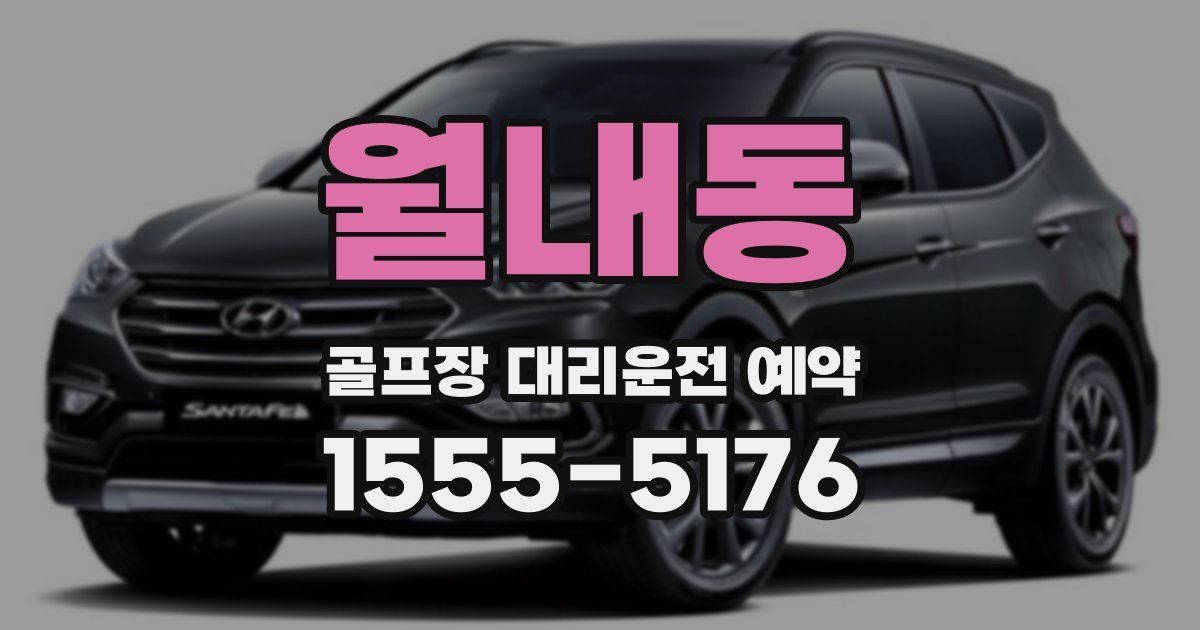 월내동 골프장 대리운전 예약