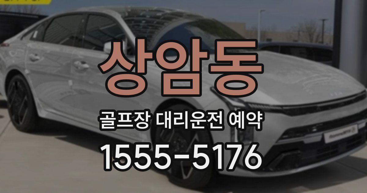 상암동 골프장 대리운전 예약