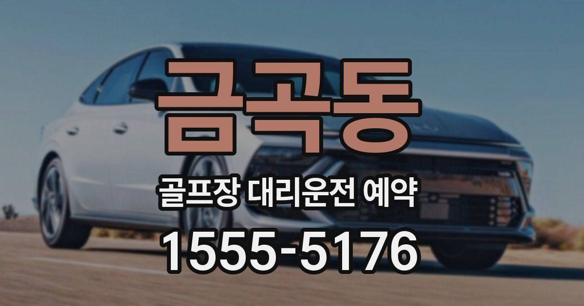금곡동 골프장 대리운전 예약