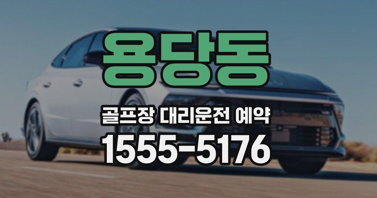 용당동 골프장 대리운전 예약